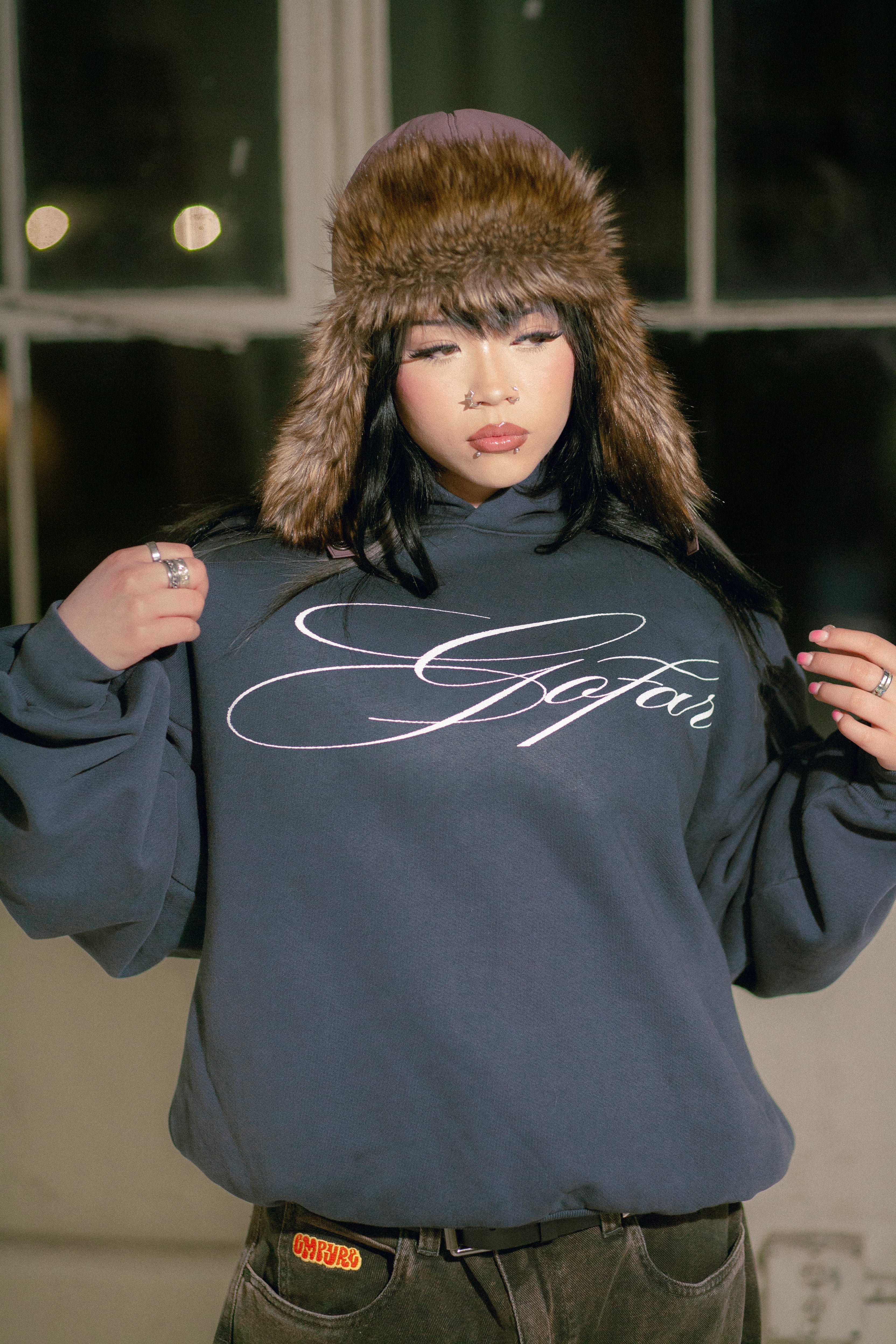 Dolphin Script hoodie
